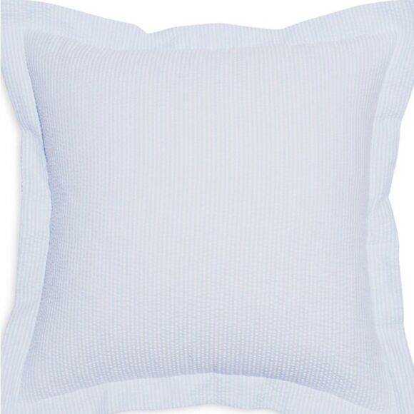 Aqua SEERSUCKER DECO 2 SHAMS - Picture 1 of 4